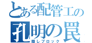 とある配管工の孔明の罠（隠しブロック）