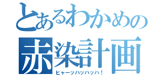 とあるわかめの赤染計画（ヒャーッハッハッハ！）