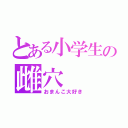 とある小学生の雌穴（おまんこ大好き）