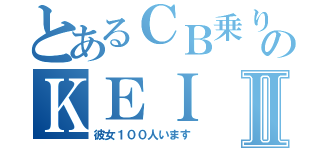 とあるＣＢ乗りのＫＥＩⅡ（彼女１００人います）