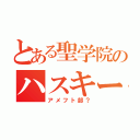 とある聖学院のハスキーズ（アメフト部？）