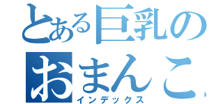 とある巨乳のおまんこ目録（インデックス）