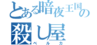 とある暗夜王国の殺し屋（ベルカ）