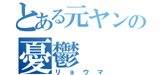 とある元ヤンの憂鬱（リョウマ）