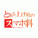 とある上げ底のスマホ料（巨大パケットに少量バルクデータ）