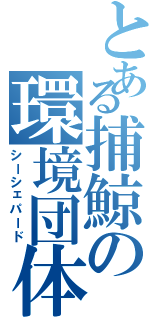 とある捕鯨の環境団体（シーシェパード）