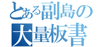 とある副島の大量板書（）