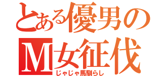 とある優男のＭ女征伐（じゃじゃ馬馴らし）