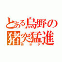 とある烏野の猪突猛進（西谷夕）