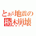 とある地震の栃木崩壊（震度６強）