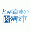 とある蹴球の肉弾戦車（エース？）