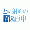 とある射的の百発百中（マジックブレッド）