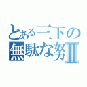 とある三下の無駄な努力Ⅱ（）