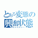 とある変態の興奮状態（エクスタシー）