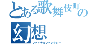 とある歌舞伎町の幻想（ファイナルファンタジー）