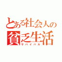 とある社会人の貧乏生活（サバイバル）