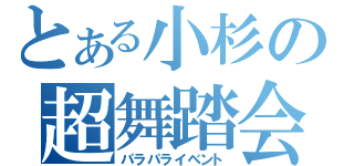 とある小杉の超舞踏会（パラパライベント）