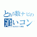 とある数ナビの追いコン（さよなら１０期生）