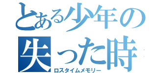 とある少年の失った時間の記録（ロスタイムメモリー）