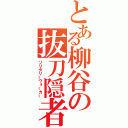 とある柳谷の抜刀隠者（ソリタリーウォーカー）