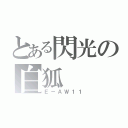 とある閃光の白狐（Ｅ－ＡＷ１１）