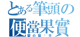 とある筆頭の便當果實（愛の狙擊手）