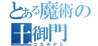 とある魔術の土御門（つちみかど）