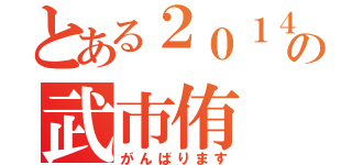 とある２０１４年の武市侑（がんばります）