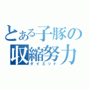 とある子豚の収縮努力（ダイエット）