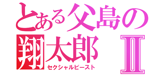 とある父島の翔太郎Ⅱ（セクシャルビースト）