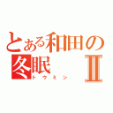 とある和田の冬眠Ⅱ（トウミン）