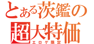 とある茨鑑の超大特価（エロゲ限定）