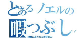 とあるノエルの暇つぶし（睡魔に追われる美容師ｗ）