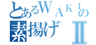 とあるＷＡＫＩの素揚げⅡ（）