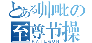 とある帅吡の至尊节操（ＲＡＩＬＧＵＮ）