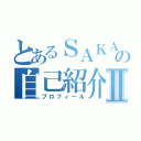 とあるＳＡＫＡＩの自己紹介Ⅱ（プロフィール）