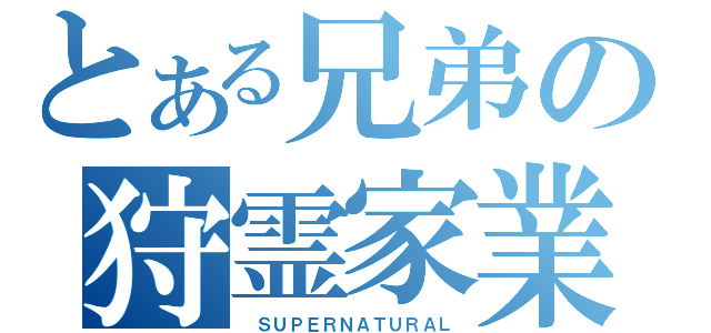 とある兄弟の狩霊家業（ ＳＵＰＥＲＮＡＴＵＲＡＬ）