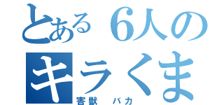 とある６人のキラくま（害獣　バカ　）