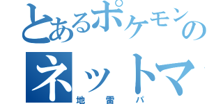 とあるポケモンのネットマン（地雷パ）