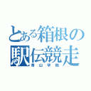 とある箱根の駅伝競走（青山学院）