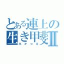 とある連上の生き甲斐Ⅱ（みかつる）