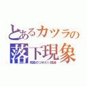 とあるカツラの落下現象（周囲のつめたい視線）