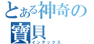 とある神奇の寶貝（インデックス）