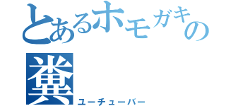 とあるホモガキの糞（ユーチューバー）