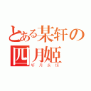 とある某轩の四月姬（轩月永恒）