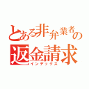 とある非弁業者の返金請求（インデックス）