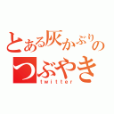 とある灰かぶりのつぶやき（ｔｗｉｔｔｅｒ）