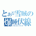 とある雪賊の爆睡伏線（バクスイフラグ）