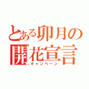 とある卯月の開花宣言（キャンペーン）