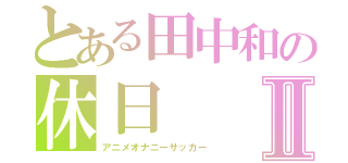 とある田中和の休日Ⅱ（アニメオナニーサッカー）